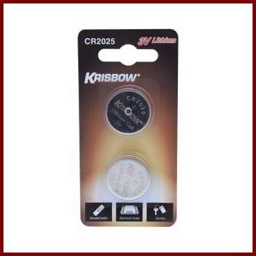 Krisbow Baterai Cr2025 2 Pcs