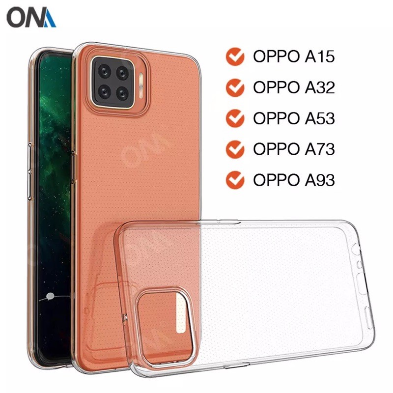 C/C- CASING OPPO A55 A76 A16 A16E A16K A15 A15S A57 4G 2022 SoftCase Jelly Bening Clear case Silicon Transparan