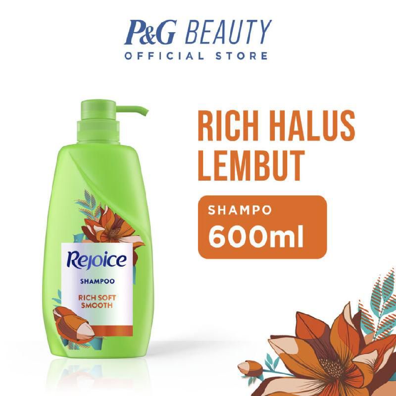 Rejoice shampo pompa 600ML(sudah termasuk promo juli)