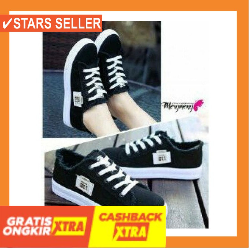 (BAYAR DI TEMPAT) MURAH BARU ASLI ORIGINAL NEW 2020 / SEPATU KETS DC 011 HITAM