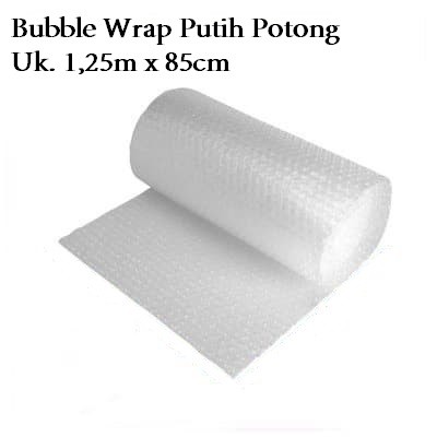 Bubble Wrap Putih Potong Ukuran 1,25m x 85cm / Bubble Wrap Potongan