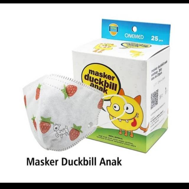 Masker Duckbill Anak OneMed isi 25 / Earloop Kids / Masker Anak OneMed