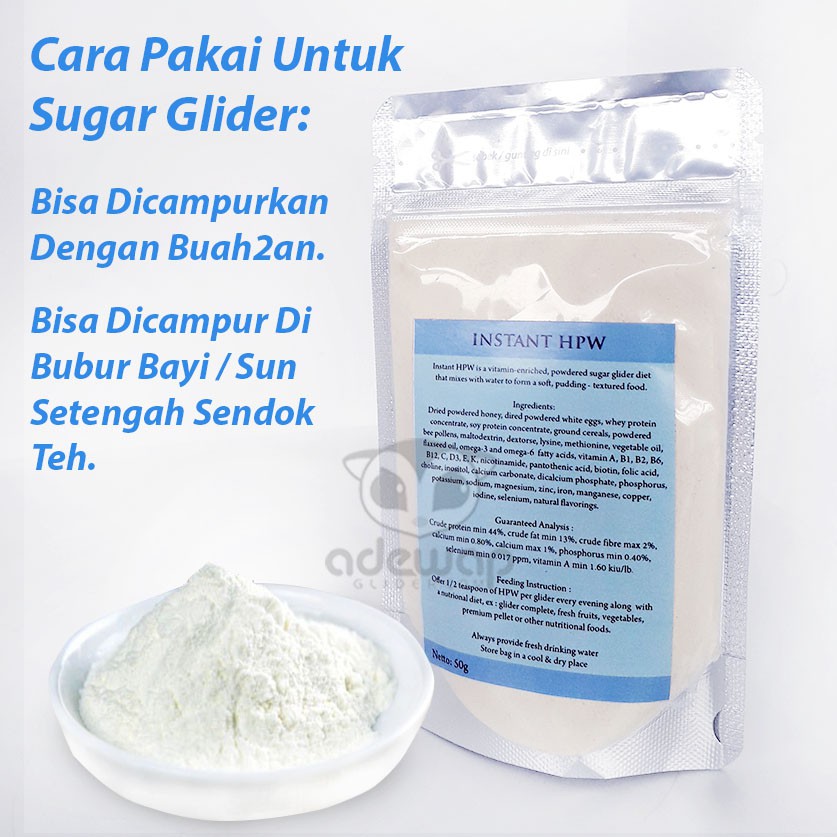 ADEWAP GLIDER HPW Instan Pro Booster Sugar Glider - 50gr