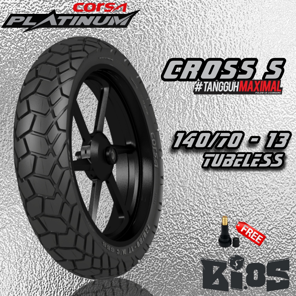 BAN CORSA CROSS S 140/70 RING 13 TUBLESS BAN NMAX ADV