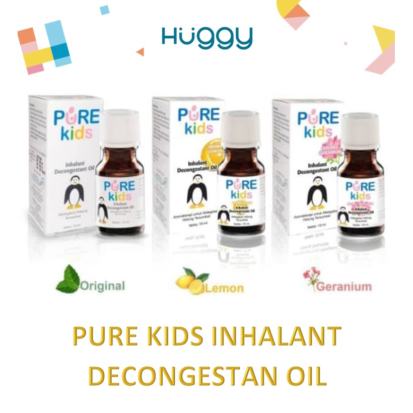 Pure Kids Inhalant Decongestant Oil Obat Hidung Tersumbat Purekids Pure BB Purebaby