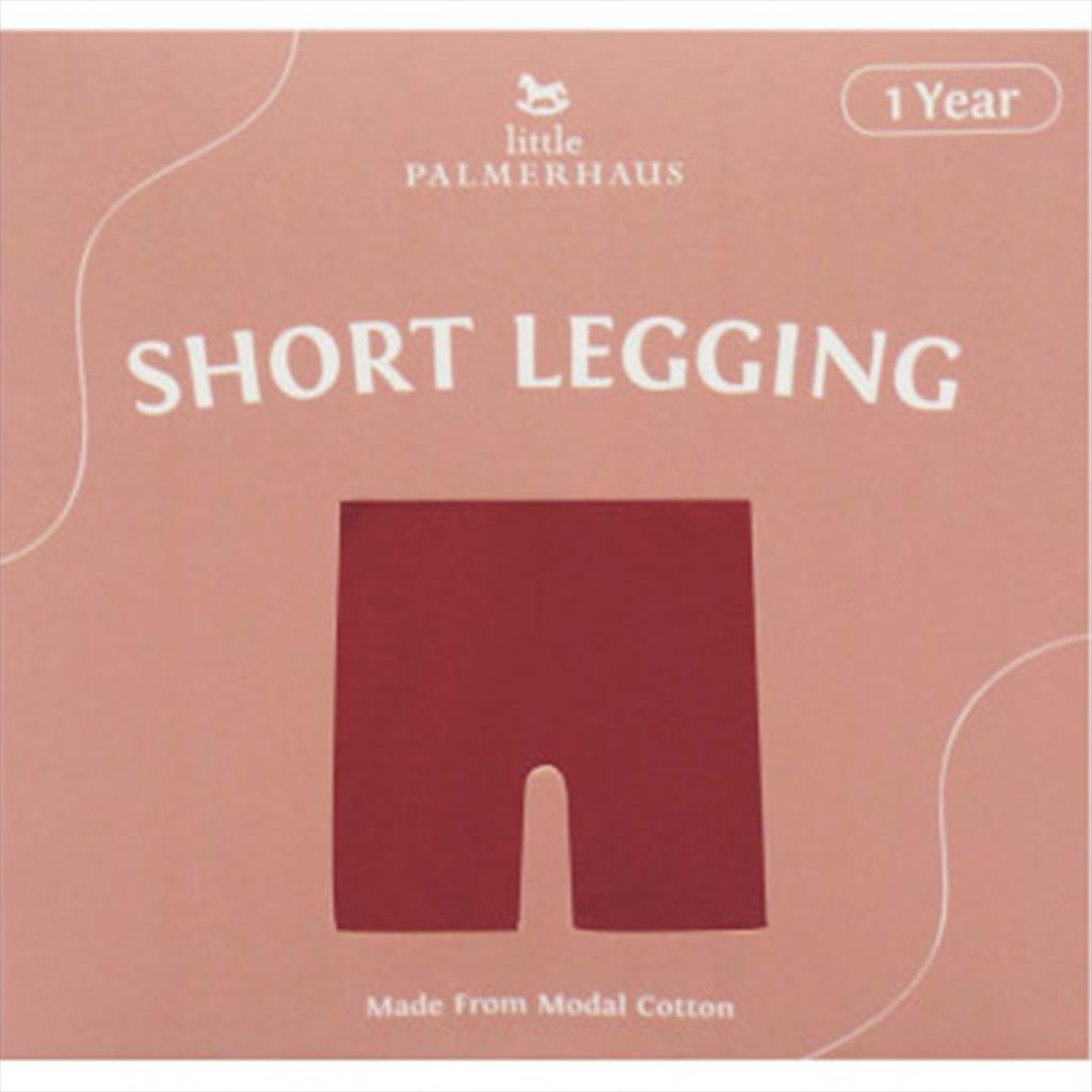 Little Palmerhaus Short Legging Red Maroon Legging Anak