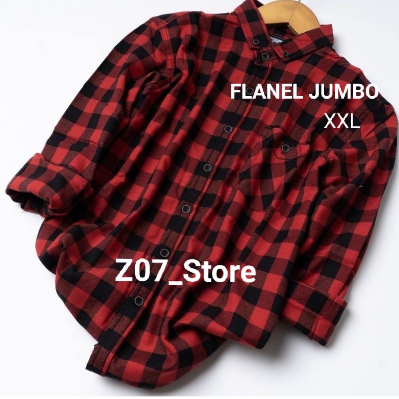 KEMEJA FLANEL OVERSIZE XXL KEMEJA FLANEL JUMBO LENGAN PANJANG PRIA KEMEJA PREMIUM KEMEJA FLANEL PRIA