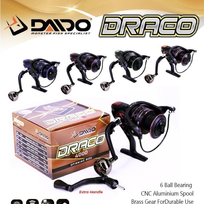 REEL DAIDO DRACO 4000•6000 EXTRA HANDLE