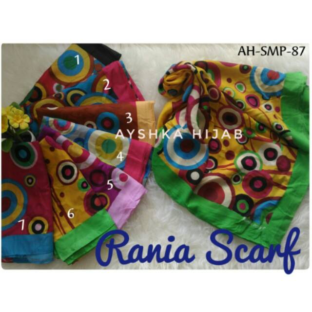 Hijab Segi4 Katun Motif/Segiempat Katun Tierack Motif Warna Random