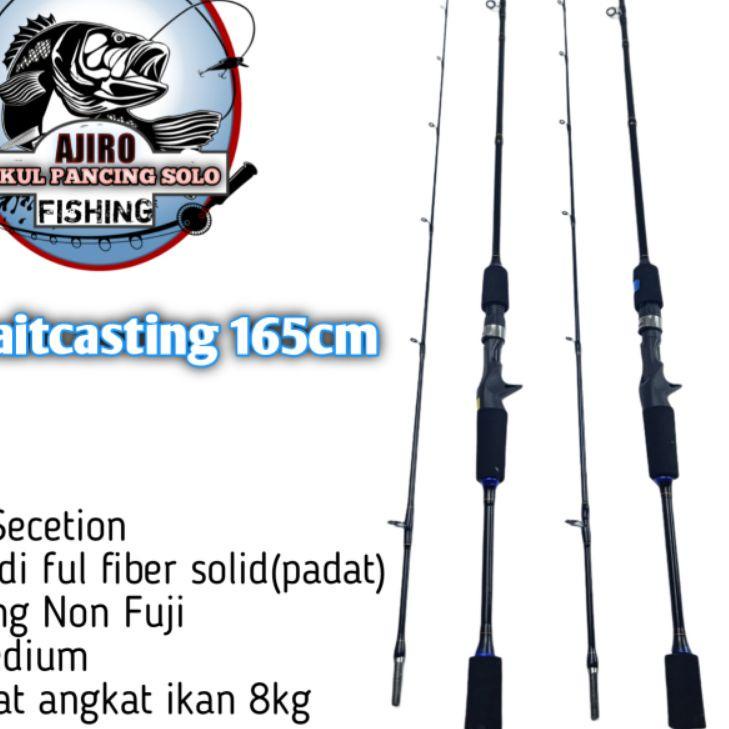 ✅Berani Coba? Joran pancing ul spinning bc casting baitcasting fiber solid ajiro sniper 165 180 198 
