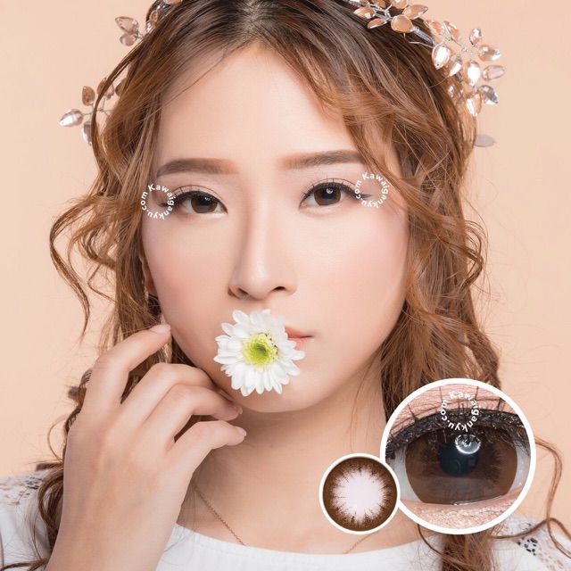 KawaiGankyu softlens - Luina mini pop choco (1botol)