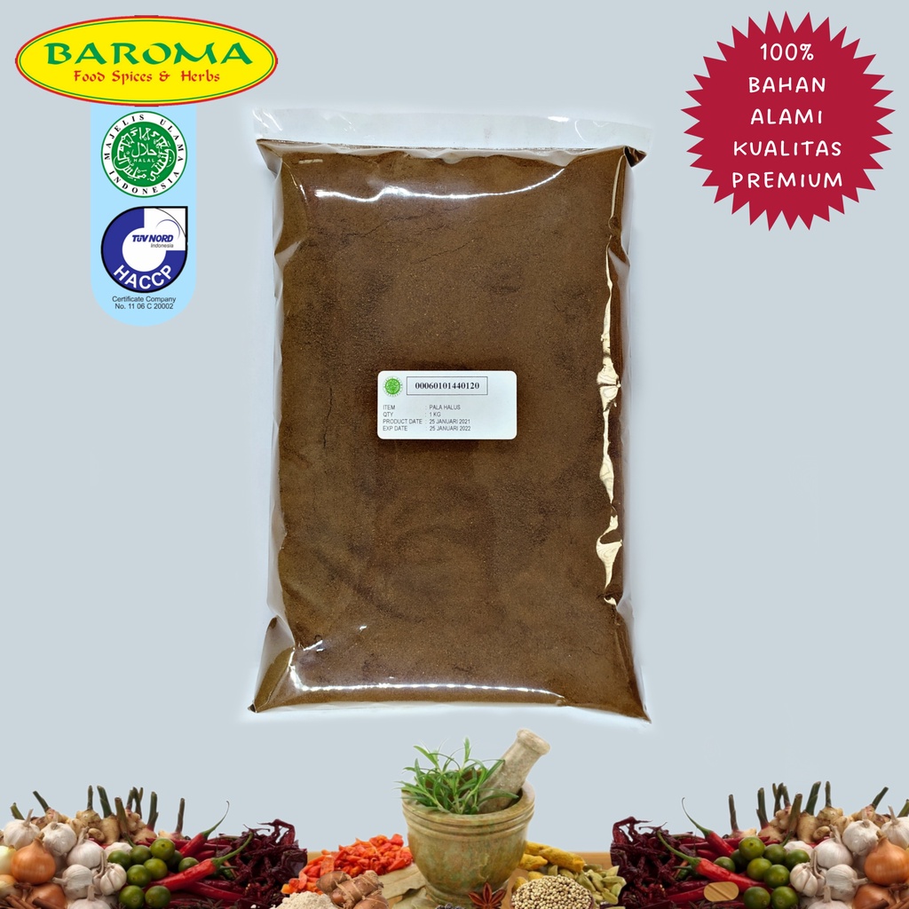

Pala Bubuk / Nutmeg Powder 1Kg Kualitas Premium