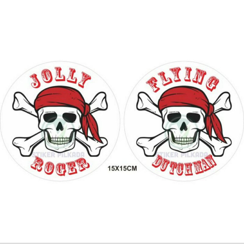 

STIKER PIRATES 15x15CM