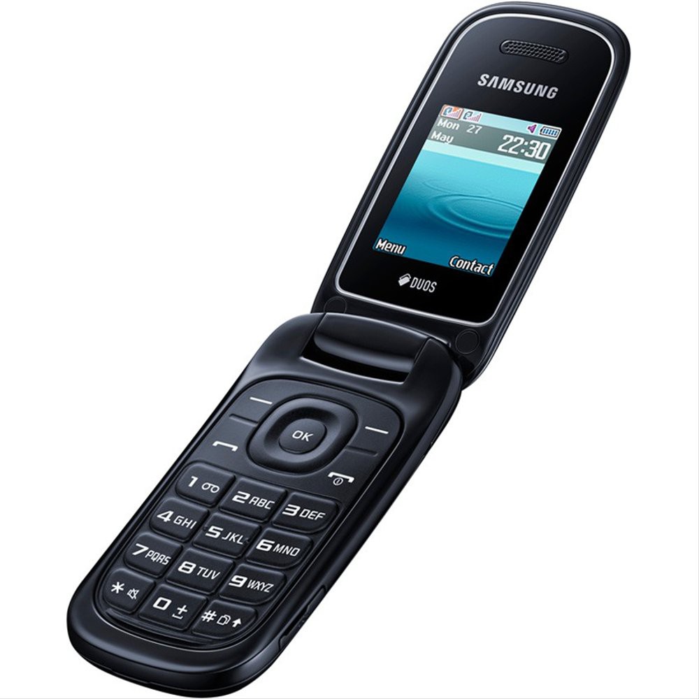Samsung lipat flip Caramel GT-E1272 samsung murah Hp New bisa bahasa indonesia handphone-merah