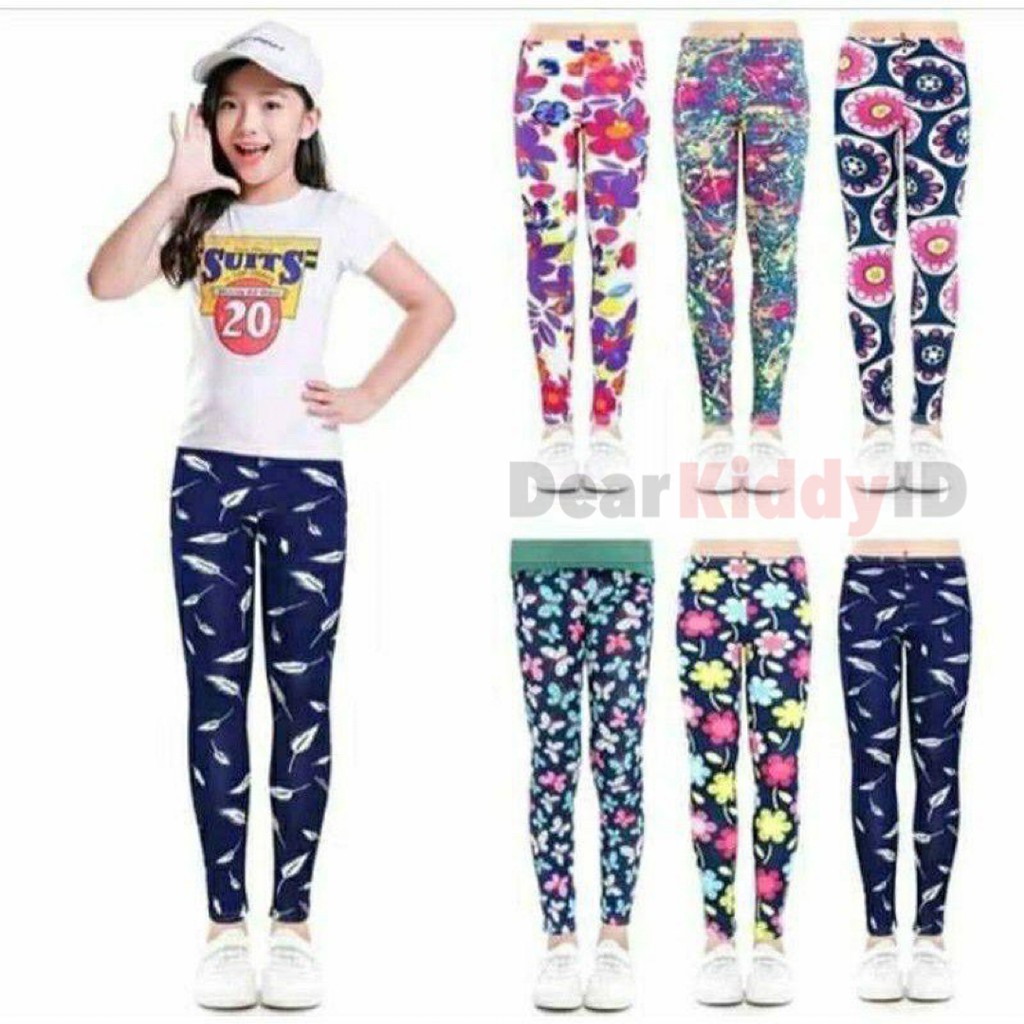 DK LEGGING Motif / Legging Polos Anak Perempuan / Celana Anak Perempuan - Murah GRUP 1