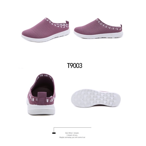 (GRATIS ALAS KAKI) NICOLE SANDAL SLIP ON WANITA KELSEY T9003 SANDAL SELOP WANITA Sepatu Wanita Import Slip On Soft Kanvas Elastis Anti Slip