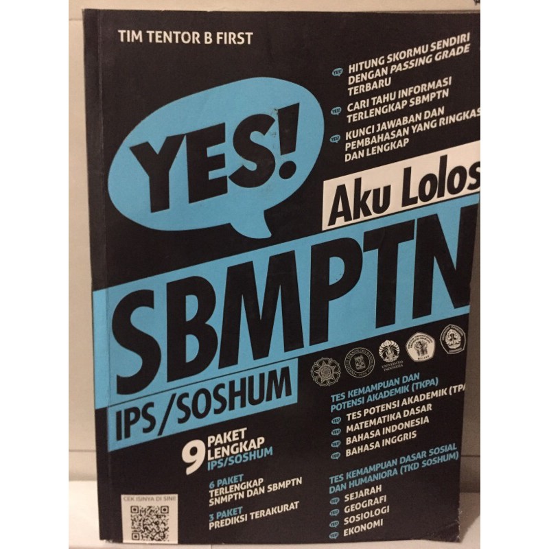 Buku YES Aku Lolos SBMPTN IPS Soshum