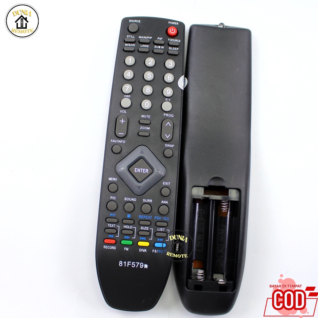 Remot / Remote POLYTRON TV Tabung LCD LED SLIM FLAT Type 81F579