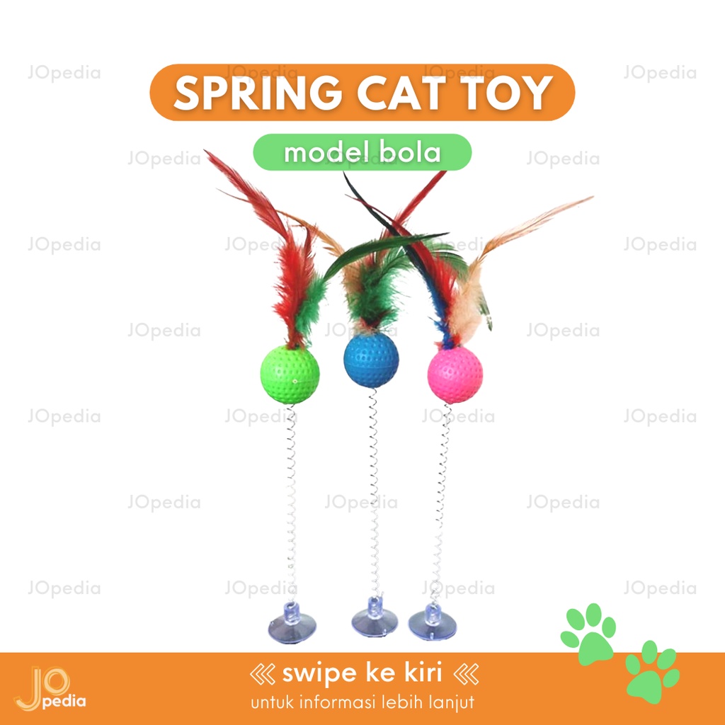 MAINAN PER Kucing Spring Cat Toy Mainan Tikus Bulu Kitten