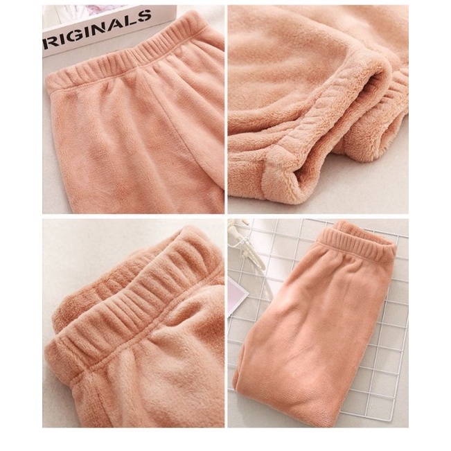 Celana jogger bludru velvet import