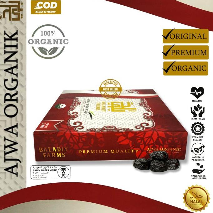 

Kurma Ajwa 1Kg Castle Farms Baladiy / Kurma Nabi / Kurma Ajwa Premium Pwjp_Qy14Z