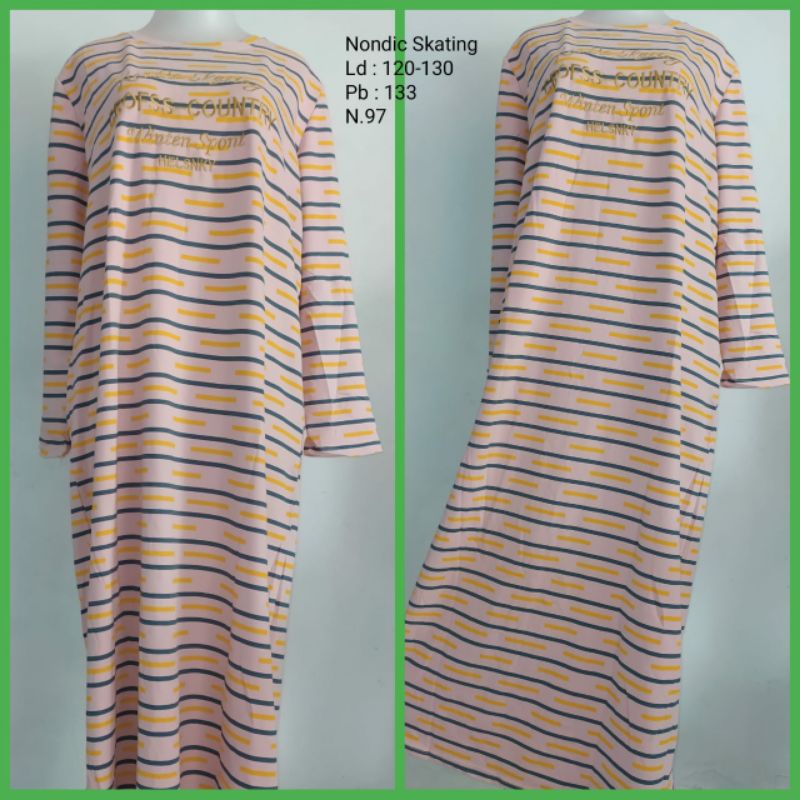 GAMIS WANITA / KAOS / GAMIS MOTIF SALUR / GAMIS JUMBO/GAMIS+Free Gift