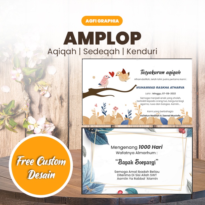 

Amplop /Sticker Sedekah mengenang wafat|Amplop tahlil|Syukuran 50pcs