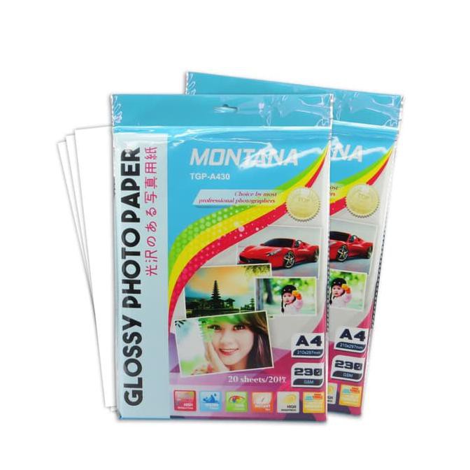 

IHOT SALEl Glossy Paper / Kertas Photo Glossy Montana TGP-A430