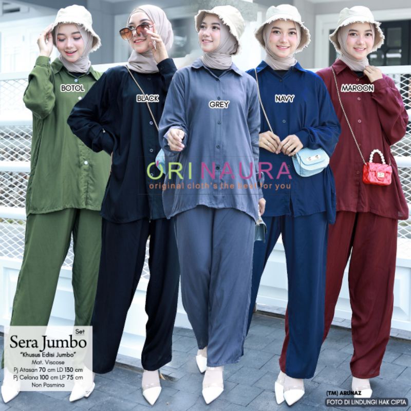 Setelan wanita muslim SeRa Jumbo by ori naura