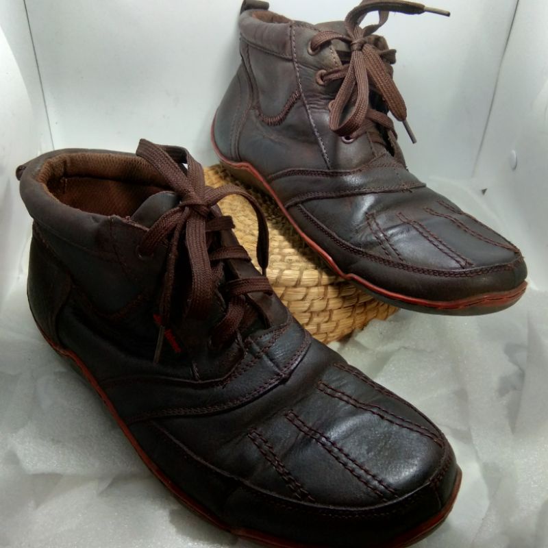 Sepatu kulit merk Jim Joker size 43/Sepatu boot/Sepatu Preloved original