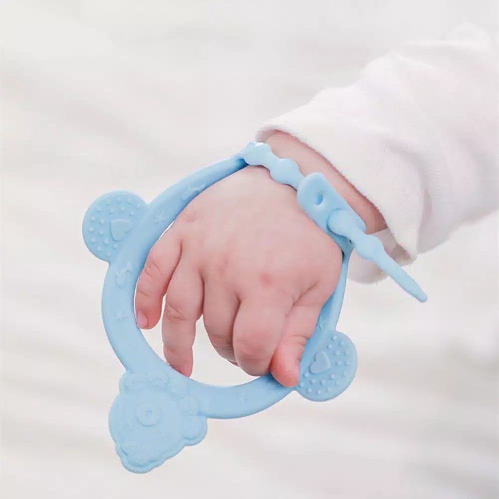 Gigitan Bayi Bentuk Gelang - Teether Gelang Bayi - Bracelet Teether - Sarung Tangan Teether Bayi