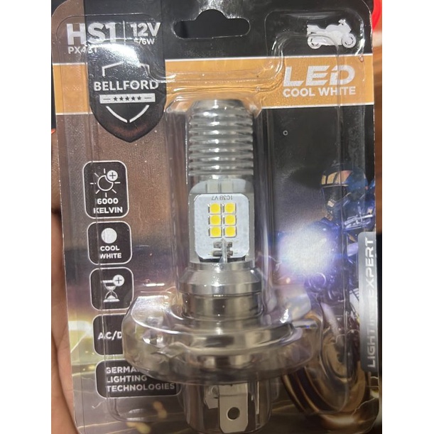 PROMO FLASH SALE ATS  Bola Lampu Depan LED Yamaha Vixion Verza HS1 merk Bellford