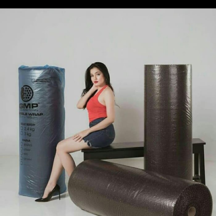 

buble warp hitam 125Cm x 50M GMP / Asli GMP Hitam / Gosend / Grab