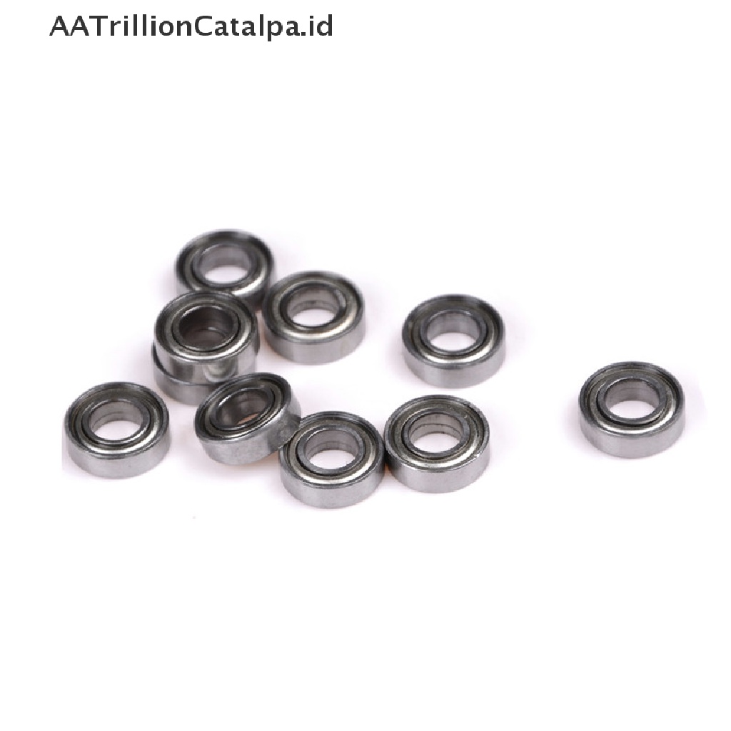 Aatrillioncatalpa 10PCS 688ZZ Miniatur Bola Bearing Metal Lapis Ganda Ukuran 8x16 X 5mm