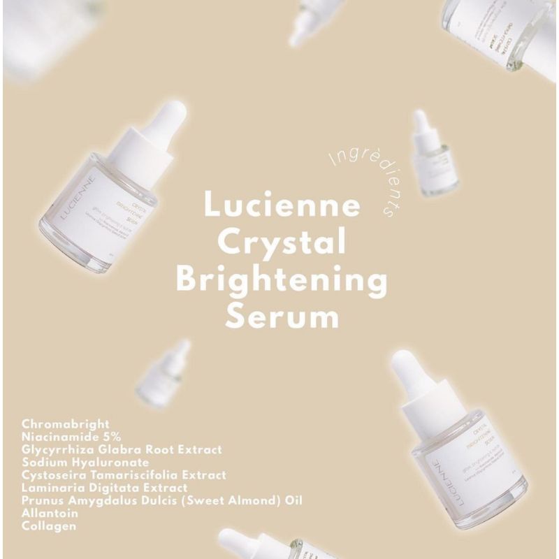Lucienne Crystal serum untuk mencerahkan wajah