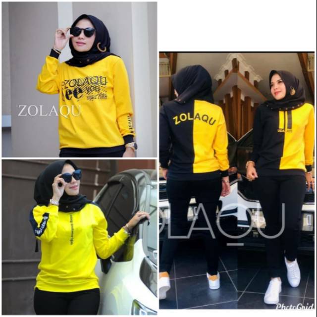 Kaos Zolaqu Best Seller Blouse Tangan Panjang