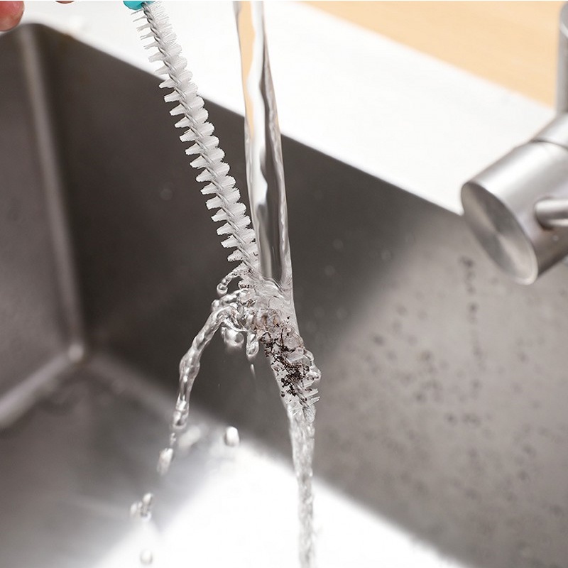 Sikat Pembersih Botol / Sedotan / Cangkir Multifungsi Bahan Stainless Steel