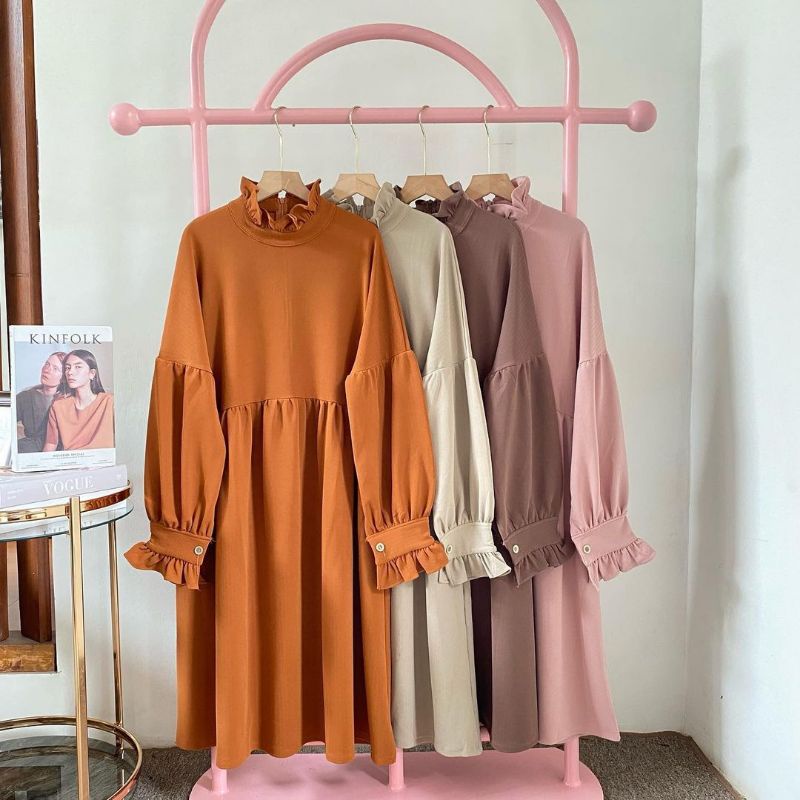 Midi Viona//Midi Dress//Midi Tunik//Outfit Tunik Muslim//Tunik Oversize