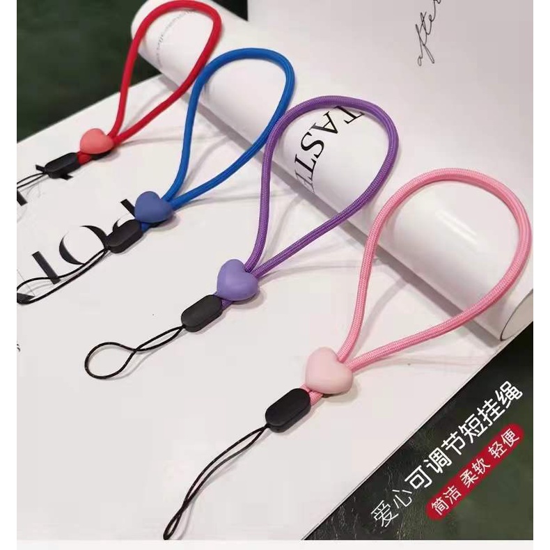 

Kartun Hati Panjang Pendek Tali Lanyard Yang Dapat Disesuaikan Universal