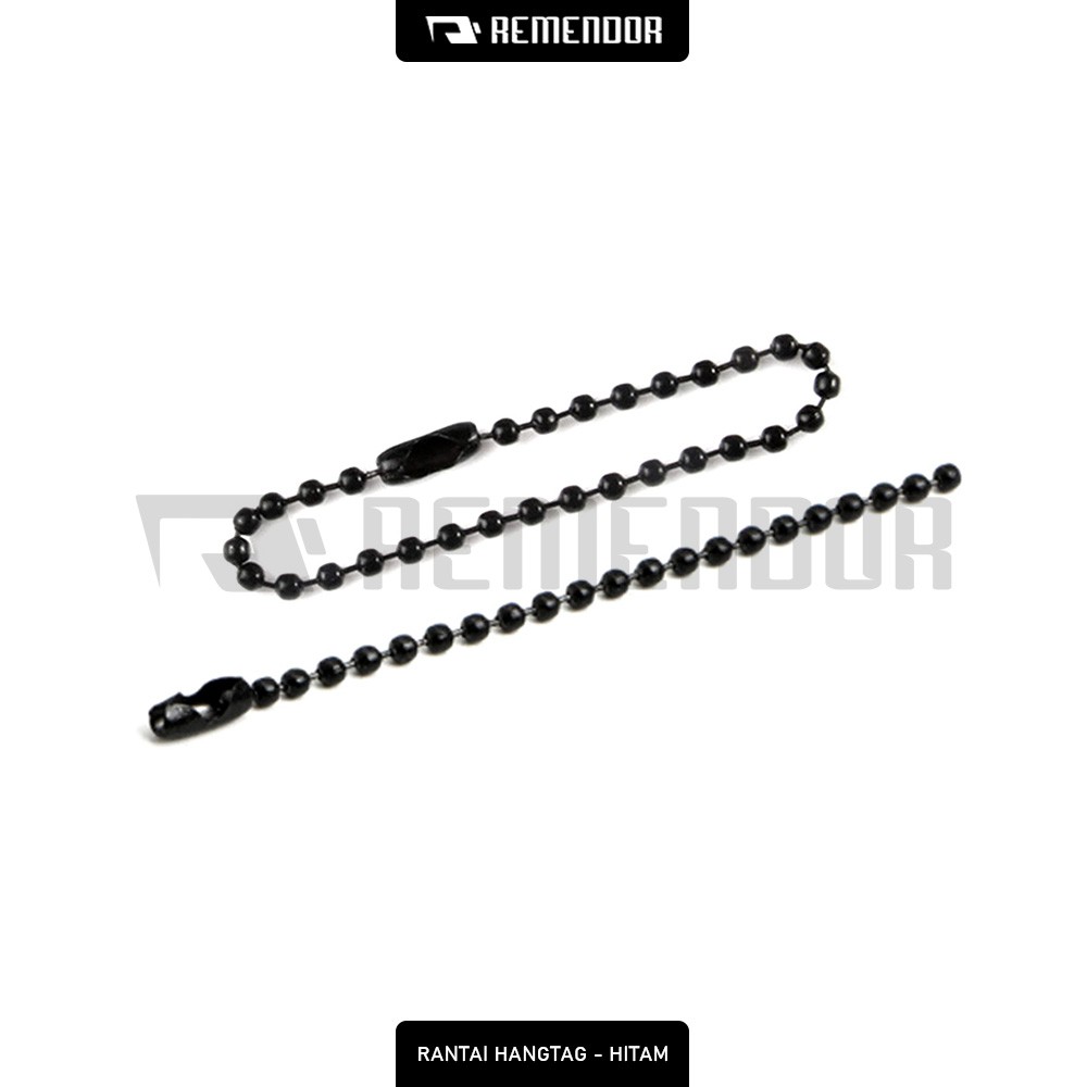 

REMENDOR Supplier Rantai Kuku Label Hangtag Besi Biji Lada 10cm Hitam Black - 1 Lusin (12 Pcs)