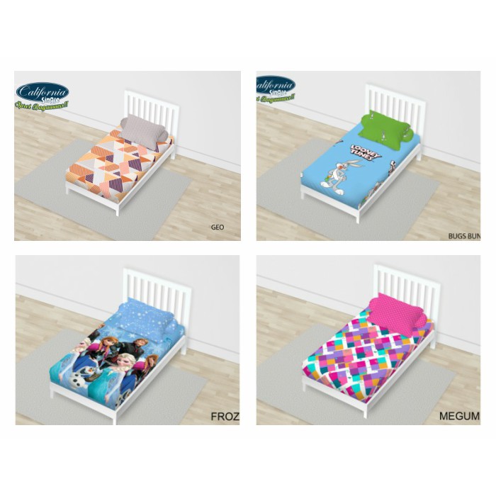 OBRAL !!! - Sprei California Ukuran Extra Single 120x200 Motif Anak - Disney