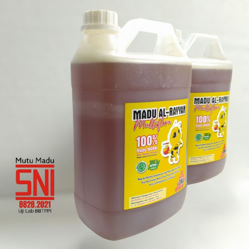 Madu Murni Raw honey 3kg | Madu Asli Madu Al-Rayyan