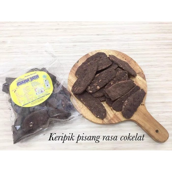 

Keripik pisang rasa cokelat coklat khas lampung faqih motoshop faqihmotoshop