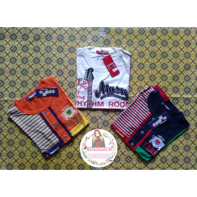 Kaos Kancing Anak Domino Kids || Anak Laki-laki 5-7 tahun Murah Berkualitas.