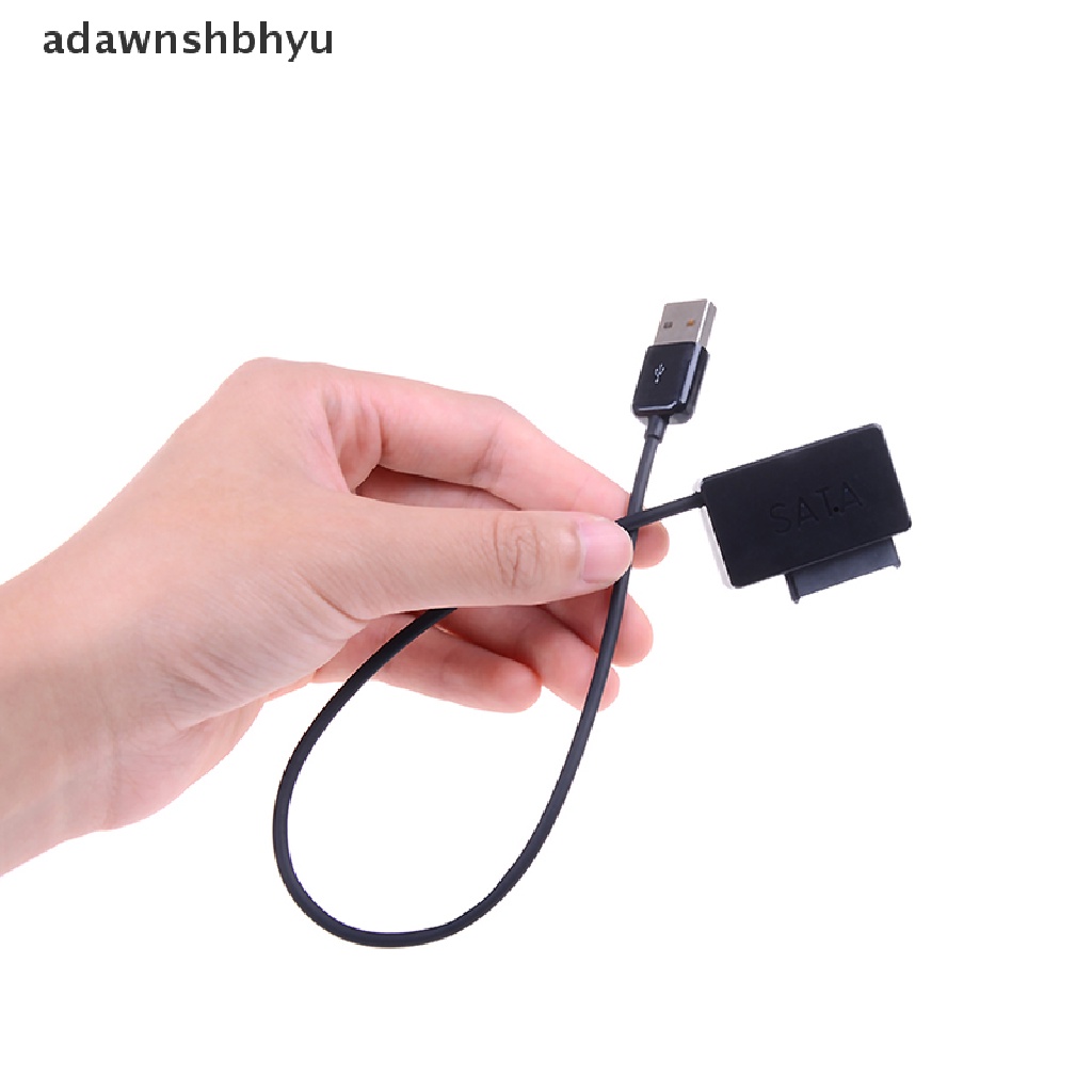 Adawnshbhyu USB to 13Pin Slim SATA/IDE Converter CD DVD Rom Adapter Kabel Drive Optik