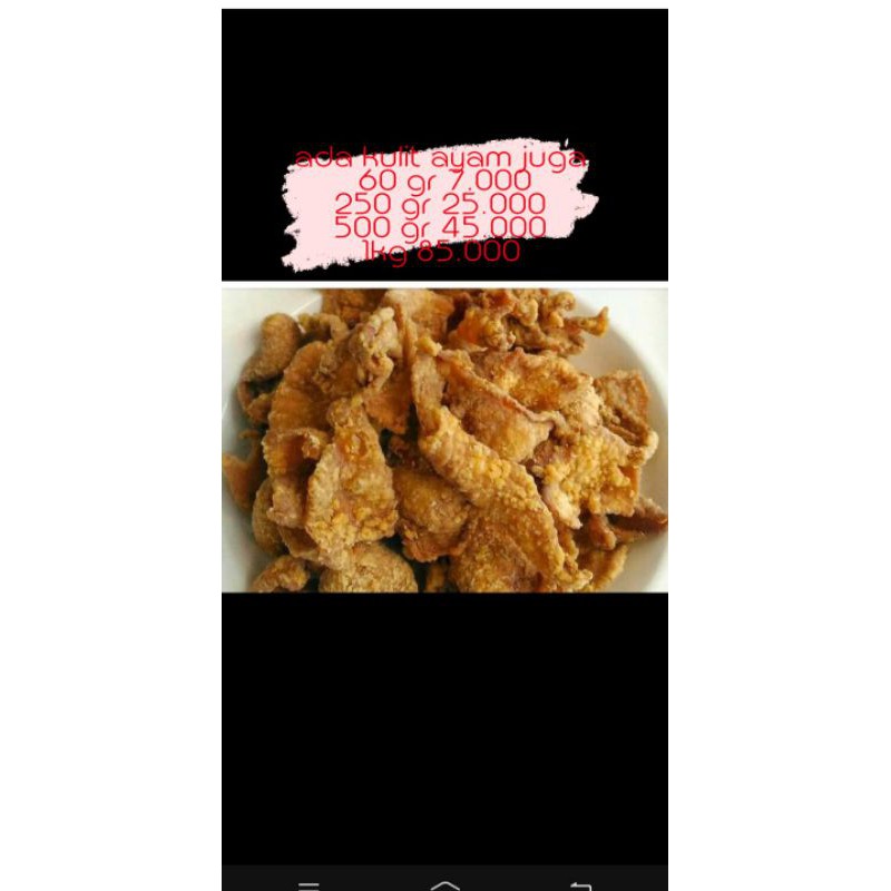 

kulit ayam crispy 500gr