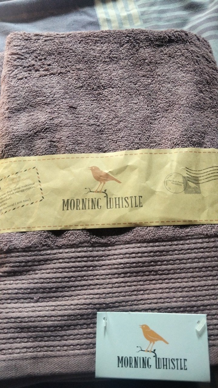 Terry Palmer Handuk Mandi Dewasa Jumbo Bagus Murah Morning Whistle Bamboo Cotton Towel Azura 70x135