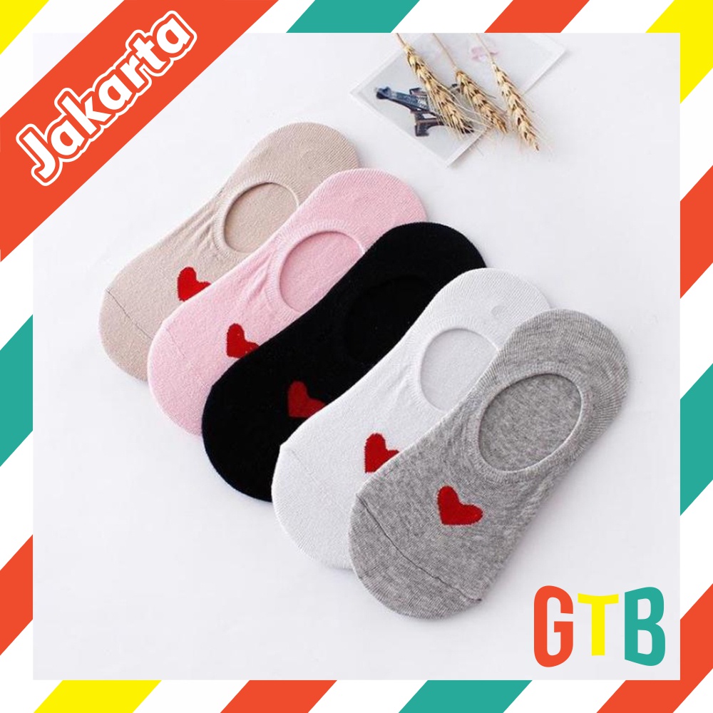 ❤️GTB❤️ Kaos Kaki Motif love Kaos Kaki Pendek logo love Lucu Socks Fashion Wanita Korea Import R138 KK019