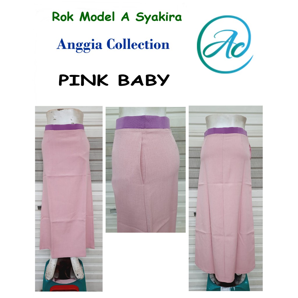 Rok Kerja Model A Full Karet-Rok Wanita-Rok Kantor-Rok Kerja-Rok Kuliah-Rok A 2021