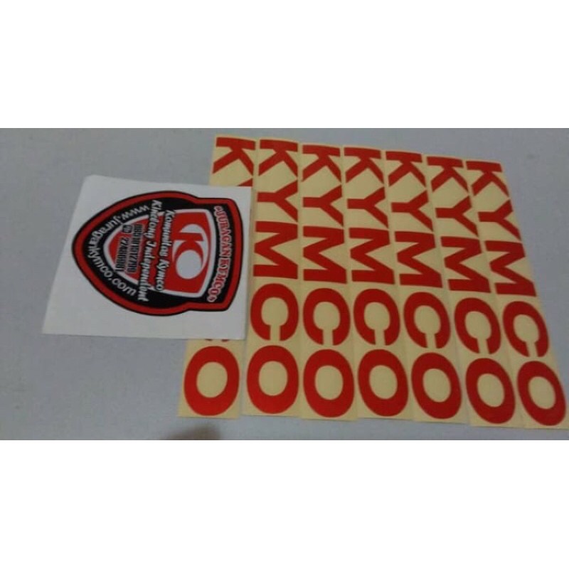 Stiker Body Kymco Merah